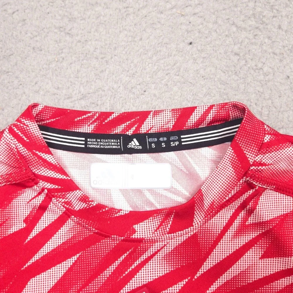 Adidas Miami RedHawks Love and Honor Long Sleeve Shirt Men S Climacool NCAA Red